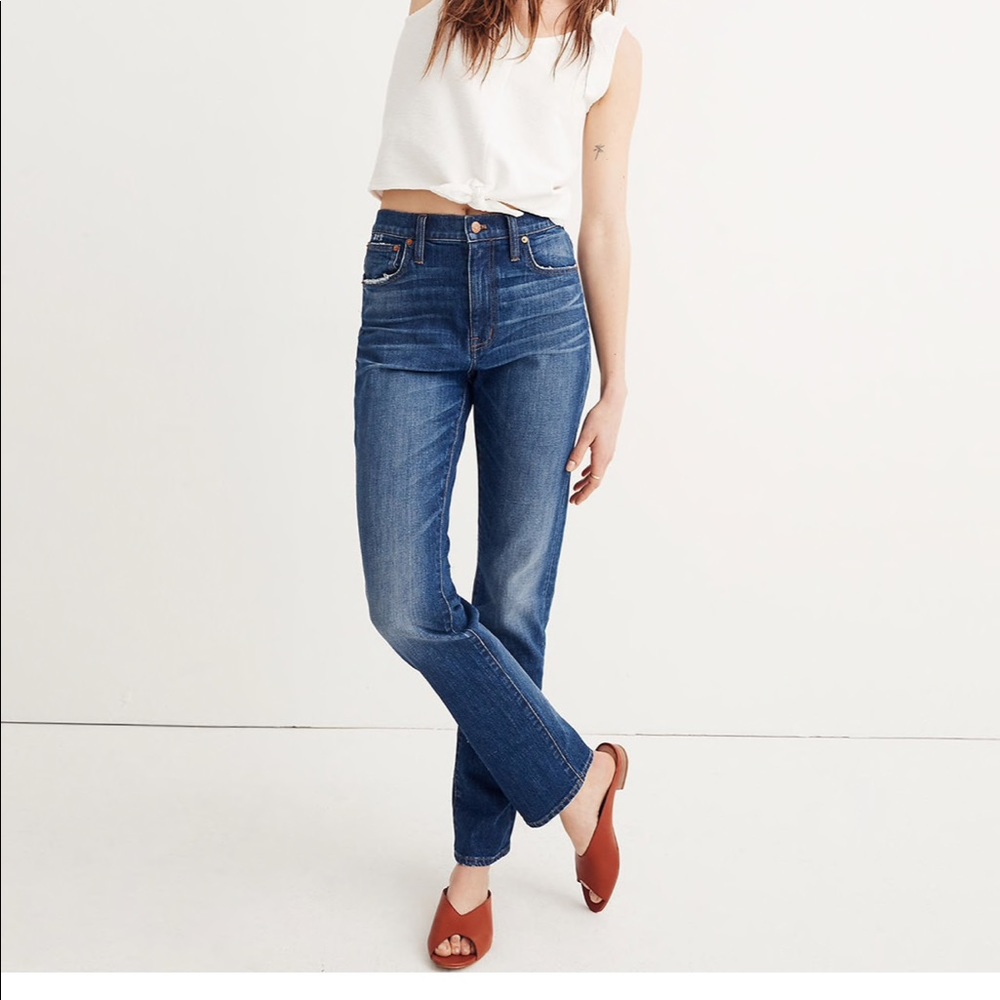 Madewell High-rise slim boyjean